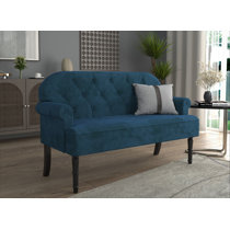 Bjorn 59 Inch Rolled Arms Settee Wayfair